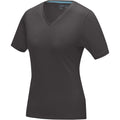 Sturmgrau - Side - Elevate Damen T-Shirt Kawartha, mit V-Ausschnitt, kurzärmlig