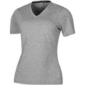 Grau meliert - Front - Elevate Damen T-Shirt Kawartha, mit V-Ausschnitt, kurzärmlig