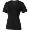 Schwarz - Front - Elevate Damen T-Shirt Kawartha, mit V-Ausschnitt, kurzärmlig