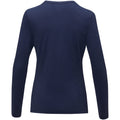 Marineblau - Side - Elevate Damen T-Shirt Ponoka, langärmlig