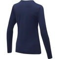 Marineblau - Lifestyle - Elevate Damen T-Shirt Ponoka, langärmlig