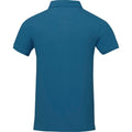 Tech Blau - Back - Elevate Herren Poloshirt Calgary, kurzärmlig