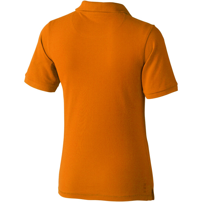 Orange - Back - Elevate Calgary Kurzarm Damen Polo