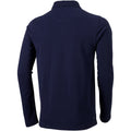 Marineblau - Back - Elevate Herren Oakville Langarm Polo Shirt