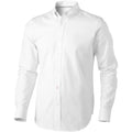 Weiß - Front - Elevate Vaillant Langarm Hemd