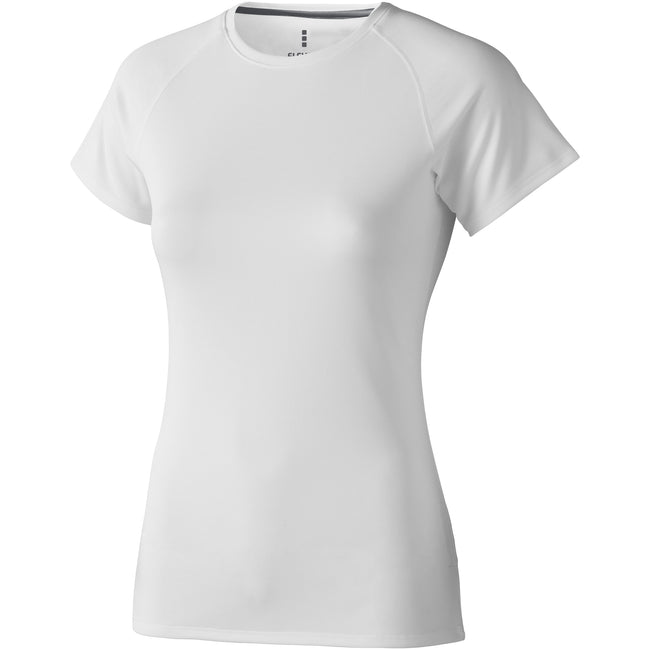 Weiß - Front - Elevate Damen Niagara Kurzarm T-Shirt