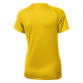 Gelb - Back - Elevate Damen Niagara Kurzarm T-Shirt