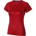 Rot - Front - Elevate Damen Niagara Kurzarm T-Shirt