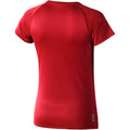 Rot - Back - Elevate Damen Niagara Kurzarm T-Shirt