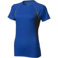 Blau-Anthrazit - Front - Elevate Damen T-Shirt Quebec, kurzärmlig