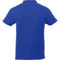 Blau - Back - Elevate Liberty Herren Kurzarm Polo Shirt