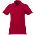 Rot - Front - Elevate Liberty Damen Poloshirt, kurzärmlig