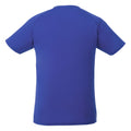 Blau - Back - Elevate Herren Amery Kurzarm Cool Fit T-Shirt mit V-Ausschnitt