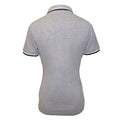 Grau meliert-Marineblau-Weiß - Side - Elevate - "Fairfield" Poloshirt für Damen