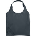 Grau - Front - Bullet Bungalow Faltbare Polyester Tasche (2 Stück-Packung)
