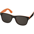 Orange-Schwarz - Front - Bullet Sonnenbrille Sun Ray, schwarz mit Farb-Akzent (2 Stück-Packung)