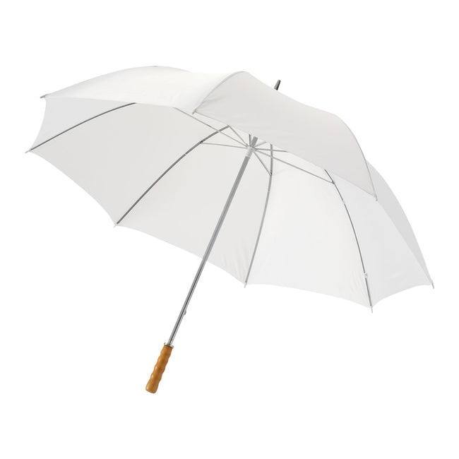 Weiß - Front - Bullet Golf-Regenschirm, 76 cm (2 Stück-Packung)