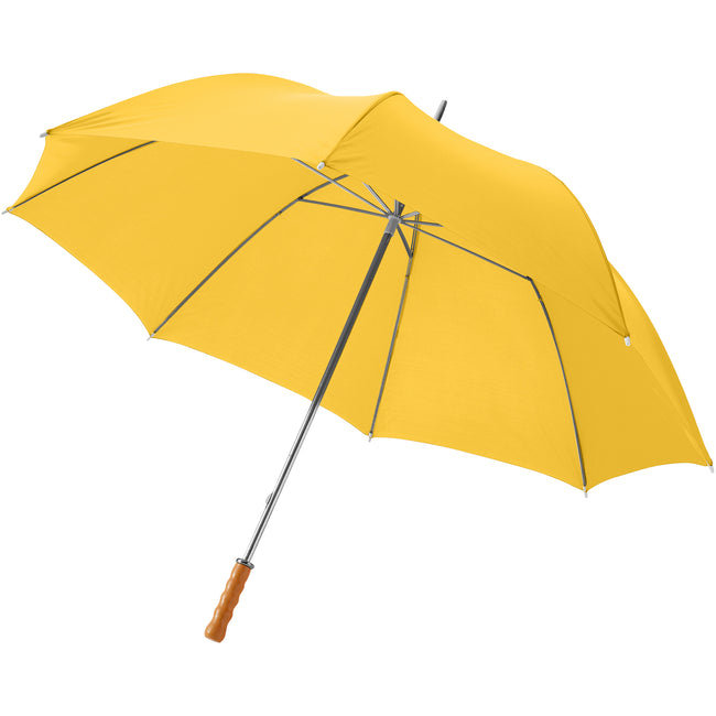 Gelb - Front - Bullet Golf-Regenschirm, 76 cm (2 Stück-Packung)