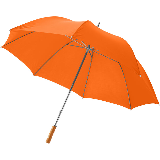 Orange - Front - Bullet Golf-Regenschirm, 76 cm (2 Stück-Packung)