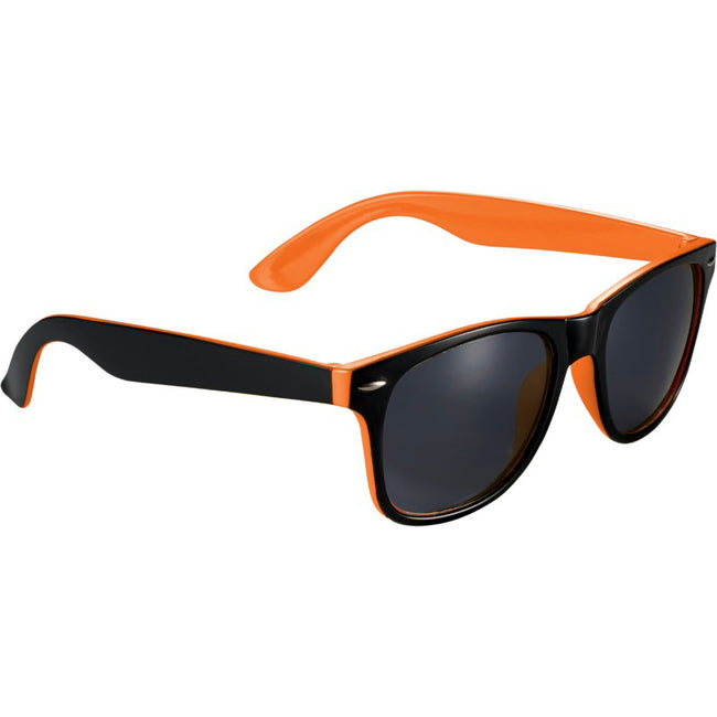 Orange-Schwarz - Side - Bullet Sonnenbrille Sun Ray, schwarz mit Farb-Akzent
