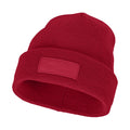 Rot - Side - Bullet Boreas Beanie mit Patch