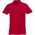 Rot - Front - Elevate - "Helios" Poloshirt für Herren kurzärmlig