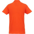 Orange - Back - Elevate - "Helios" Poloshirt für Herren kurzärmlig