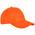 Orange - Front - Elevate - Herren-Damen Unisex 6 Segmente - Kappe "Davis"