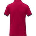 Rot - Back - Elevate - "Morgan" Poloshirt für Damen kurzärmlig
