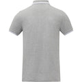 Grau meliert - Back - Elevate - "Amarago" Poloshirt für Herren kurzärmlig