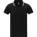 Schwarz - Front - Elevate - "Amarago" Poloshirt für Herren kurzärmlig