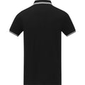 Schwarz - Back - Elevate - "Amarago" Poloshirt für Herren kurzärmlig