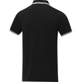 Schwarz - Lifestyle - Elevate - "Amarago" Poloshirt für Herren kurzärmlig