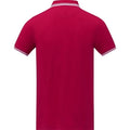 Rot - Back - Elevate - "Amarago" Poloshirt für Herren kurzärmlig