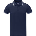 Marineblau - Front - Elevate - "Amarago" Poloshirt für Herren kurzärmlig