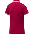 Rot - Side - Elevate - "Amarago" Poloshirt für Damen kurzärmlig
