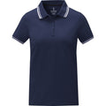 Marineblau - Front - Elevate - "Amarago" Poloshirt für Damen kurzärmlig