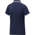 Marineblau - Side - Elevate - "Amarago" Poloshirt für Damen kurzärmlig