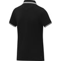 Schwarz - Lifestyle - Elevate - "Amarago" Poloshirt für Damen kurzärmlig