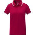 Rot - Front - Elevate - "Amarago" Poloshirt für Damen kurzärmlig