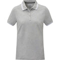 Grau meliert - Front - Elevate - "Amarago" Poloshirt für Damen kurzärmlig