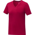 Rot - Lifestyle - Elevate - "Somoto" T-Shirt V-Ausschnitt für Damen