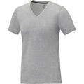 Grau meliert - Lifestyle - Elevate - "Somoto" T-Shirt V-Ausschnitt für Damen