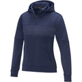 Marineblau - Side - Elevate Life - "Anorak" Sweatshirt mit halbem Reißverschluss für Damen