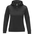 Schwarz - Front - Elevate Life - "Anorak" Sweatshirt mit halbem Reißverschluss für Damen