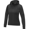 Schwarz - Side - Elevate Life - "Anorak" Sweatshirt mit halbem Reißverschluss für Damen