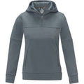Stahlgrau - Front - Elevate Life - "Anorak" Sweatshirt mit halbem Reißverschluss für Damen