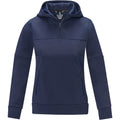 Marineblau - Front - Elevate Life - "Anorak" Sweatshirt mit halbem Reißverschluss für Damen