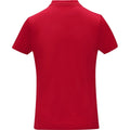 Rot - Back - Elevate Essentials - "Deimos" Poloshirt für Damen
