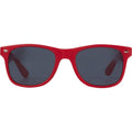 Rot - Back - Herren-Damen Unisex Sonnenbrille "Sun Ray" - PP Plastik